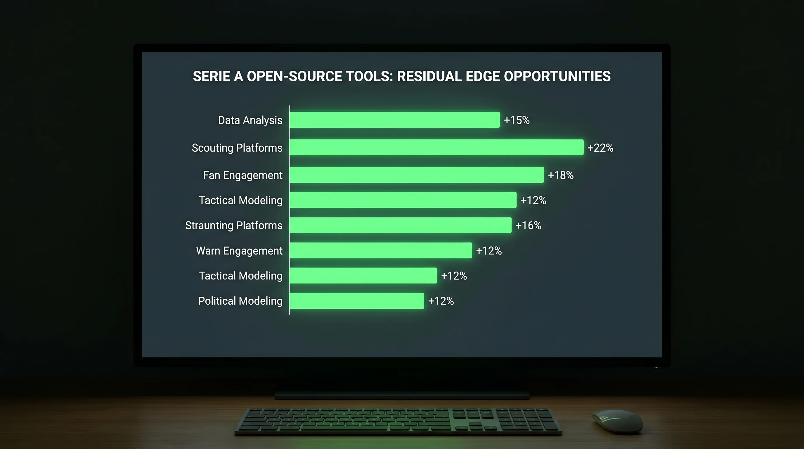 Grafico dell'efficienza del mercato Serie A e spazi residui per l'edge con strumenti aperti