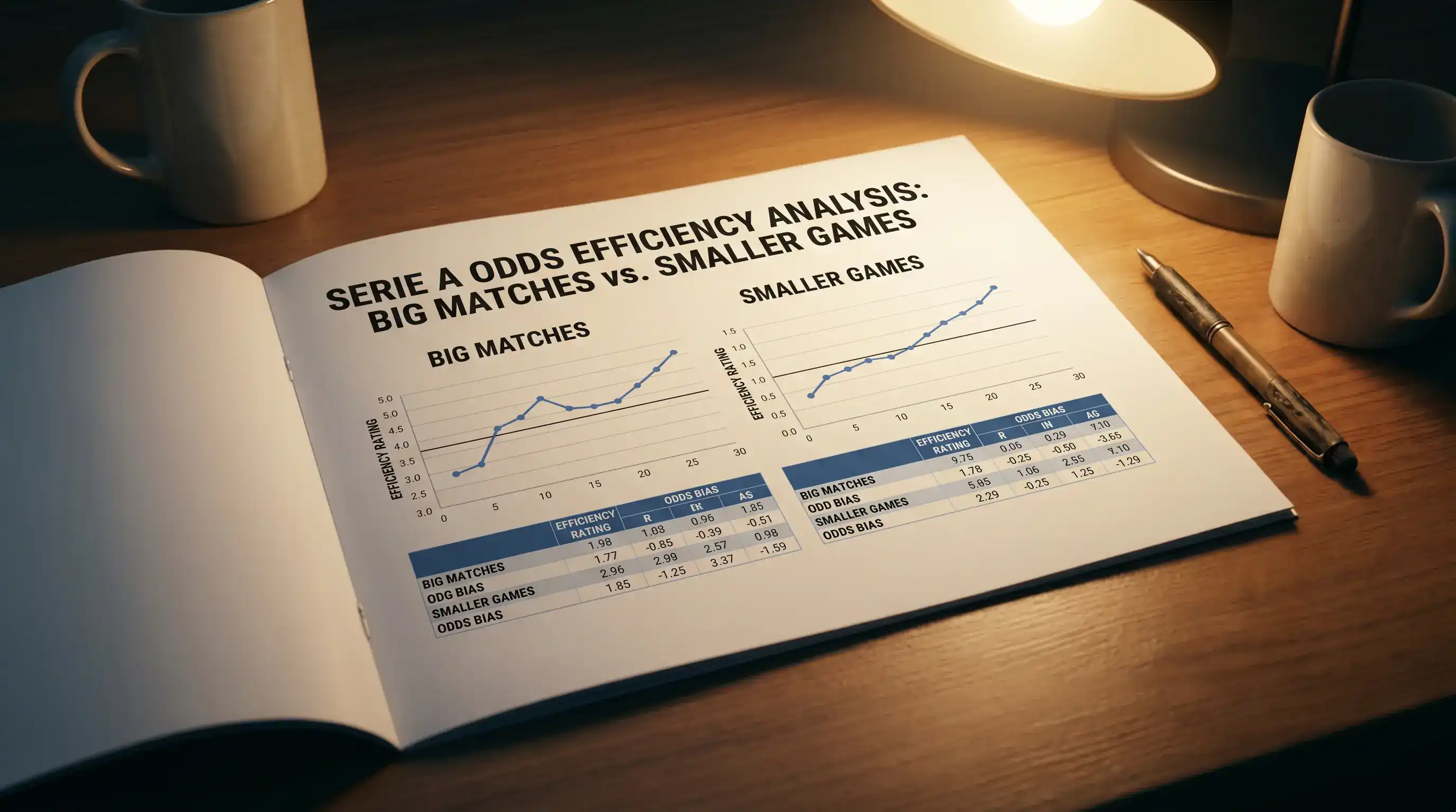 Analisi dell'efficienza delle quote sui big match di Serie A rispetto ai campionati minori