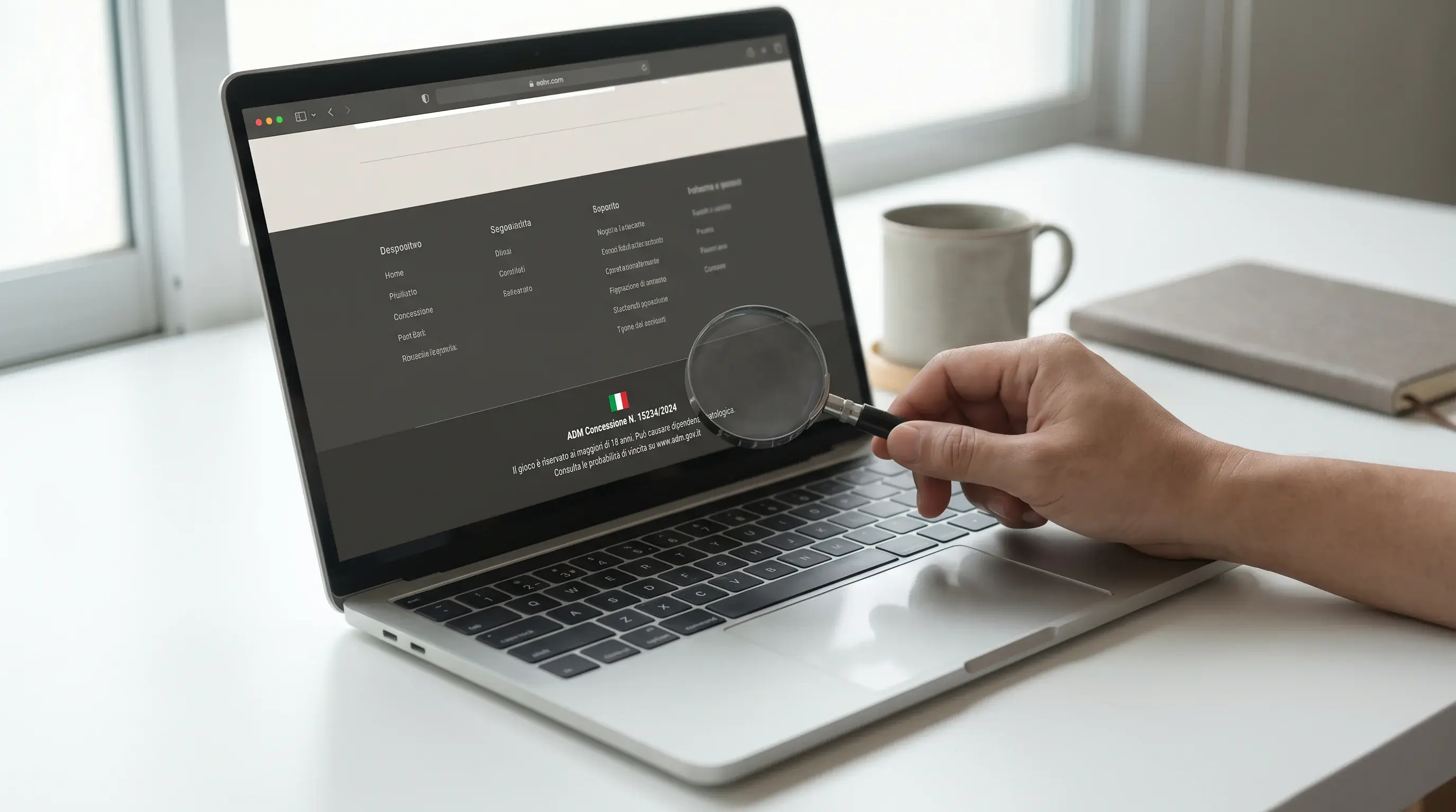 Logo ADM con indicazione di verifica licenza bookmaker legale in Italia