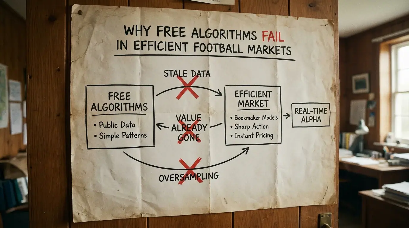 Schema dei limiti degli algoritmi gratuiti sui mercati di scommesse calcio ad alta efficienza