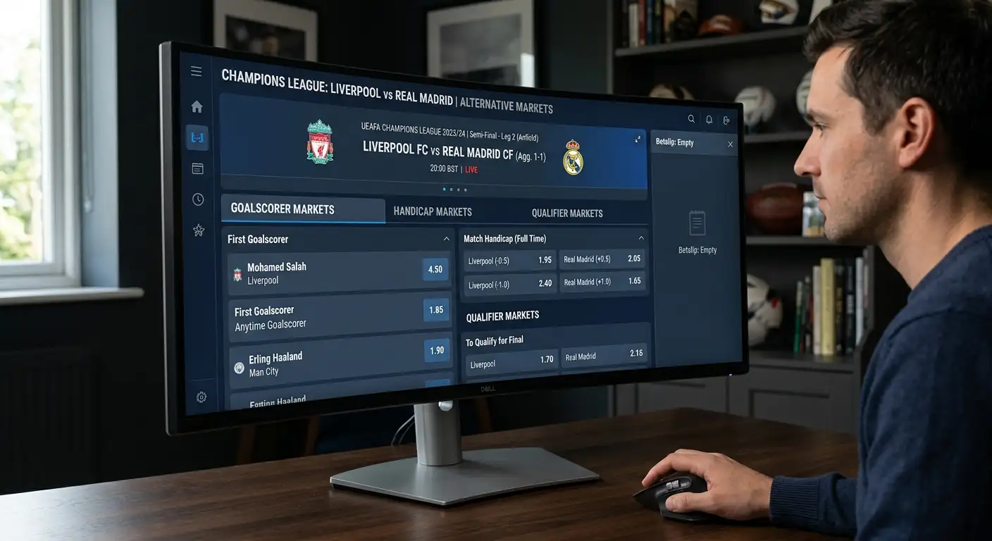 Analisi dei mercati secondari in Champions League: goal scorer handicap e passaggio del turno