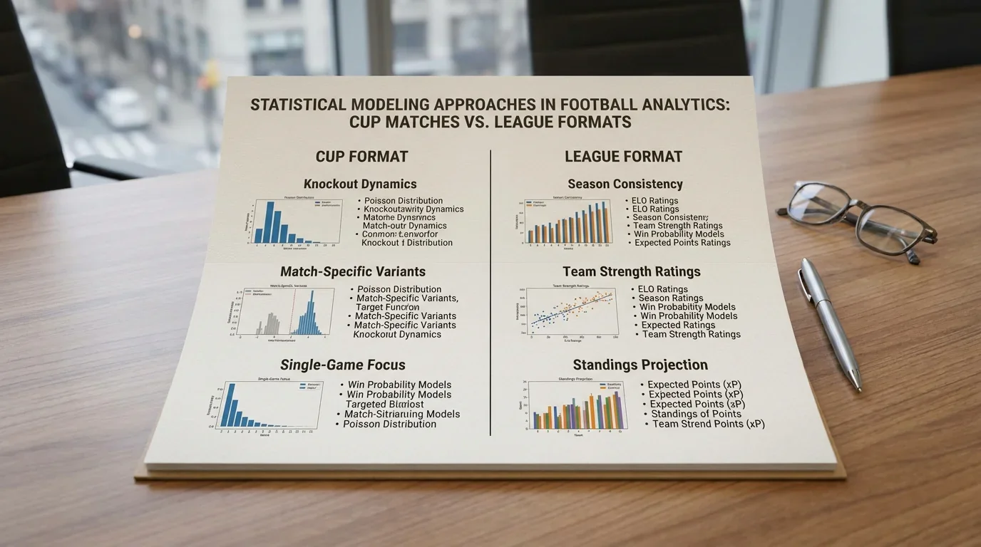 Confronto dei modelli statistici per scommesse in formato coppa rispetto al campionato nel calcio